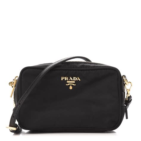 prada black camera bag|Prada small nylon camera bag.